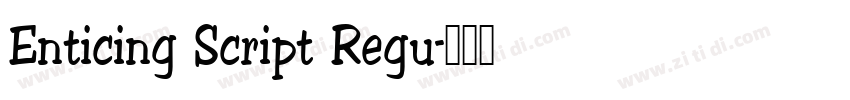 Enticing Script Regu字体转换
